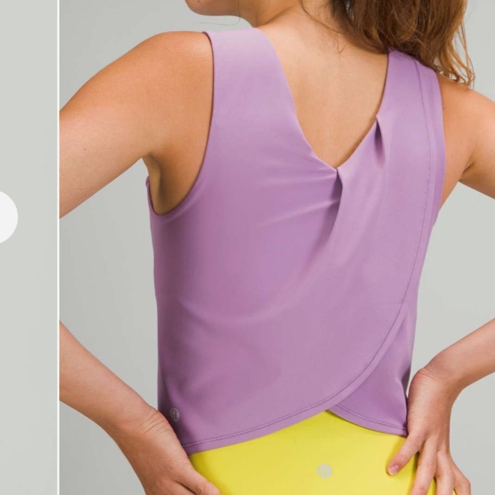 Lululemon Nulu Twist-Back Yoga
Tank Top *Light Support, C/D Cups
Wisteria Purple